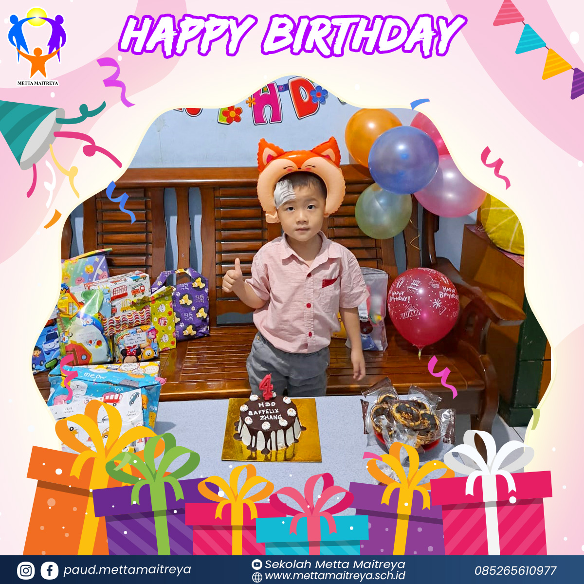 Virtual Birthday Celebration 3 (Part I) | PAUD METTA MAITREYA